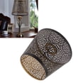 thumbnail image 3 of Tombra de Lámpara, Cubierta de Pantalla de Lámpara de metal negro con hueco de hierro con patrón de uro interno para la lámpara de noche, 3 of 7