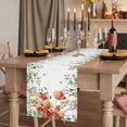 thumbnail image 2 of Table Runners 72 Inches Long Dress Scarves, Red Poppy Farmhouse Kitchen Table Runner, Coffee Tablerunners, Spring Farmhouse Country Flower Leaf Plant 14x72 Inch, 2 of 9