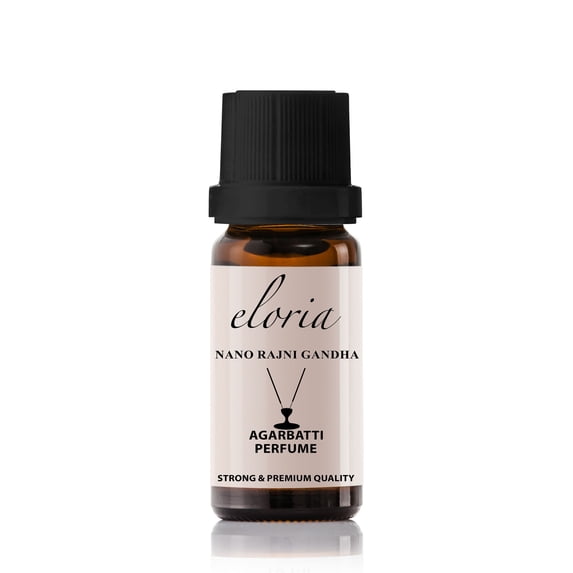 eloria Premium NANO-RAJNI-GANDHA Fragrance Oil For Incense Sticks Agarbatti Incense Cones Making