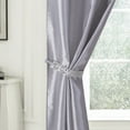 thumbnail image 2 of RT Designers Collection  38 x 84 in. Sparkle Grommet Panel with 2 Tiebacks, Silver - Pack of 2, 2 of 3