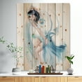 thumbnail image 2 of Design Art - Danseuse Femme en Robe Bleue, 2 of 5