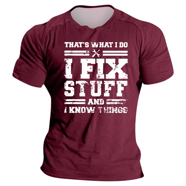 adviicd T-Shirt pour Hommes T-Shirts Graphiques à Lettres Décontractés Imprimés Manches Courtes Col Rond Hauts Vin,P