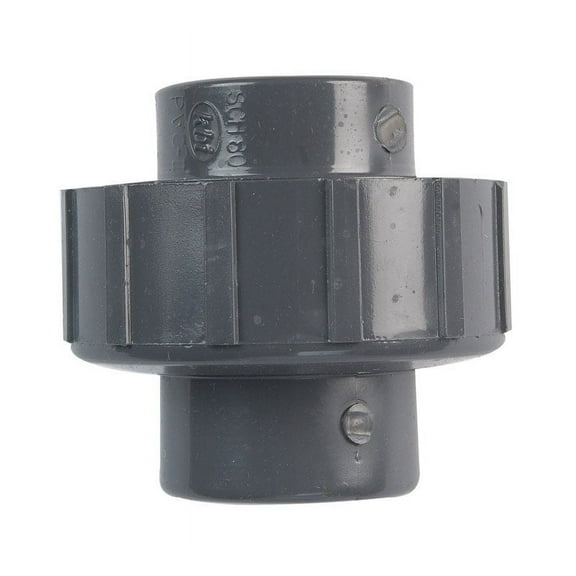 Homewerks 512-44-34-34B 0.75 in. PVC Threaded Union - Gray