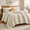 Beige-Full/Queen (90''x98''), variant on Quilt King Size 98''x106'' Lightweight Blackforter Set With 2 Matching Shams Soft Cross Bedspread Coverlet Bedding For All Season