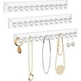 thumbnail image 3 of Acrylic Necklace Holder Set of 3, Wall Mounted Jewelry Organizer Hanging ,Clear Necklaces Hanger, Jewelry Hangers for Necklace, Bracelet, Gift for Girls Women, 3 of 10