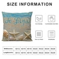 thumbnail image 5 of Qinduosi of Throw Pillow Covers Beach Starfish Words Holiday Nautical Taupe Decorative Pillow Cases Home Decor Square Pillowcases White, 5 of 5