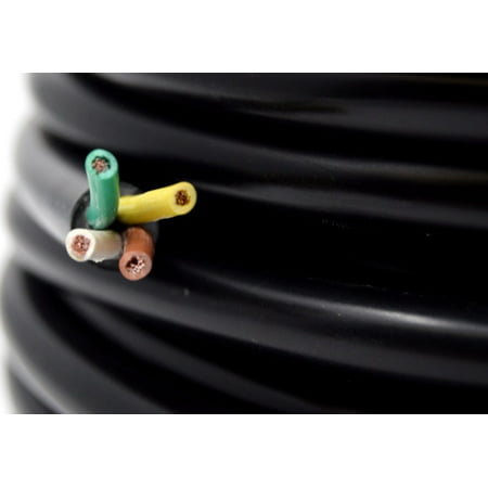 4 Way Trailer Wire Harness 14GA 50ft Insulated Stranded Cable Copper (Best Way To Cut Insulation)