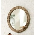 thumbnail image 2 of CRAFT INDIA Rustic Frame Round Rope Wall Mirror | Nautical Mirror for Farmhouse, Bedroom, Bathroom., 2 of 7