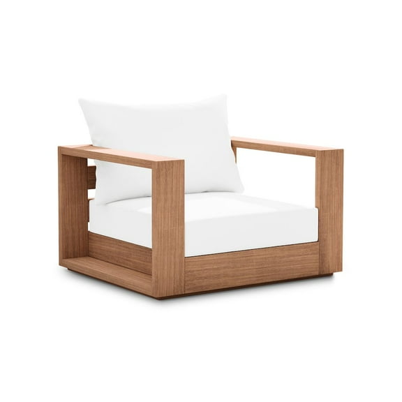 Meridian Furniture Tulum Off White Water Resisting Outdoor Chair