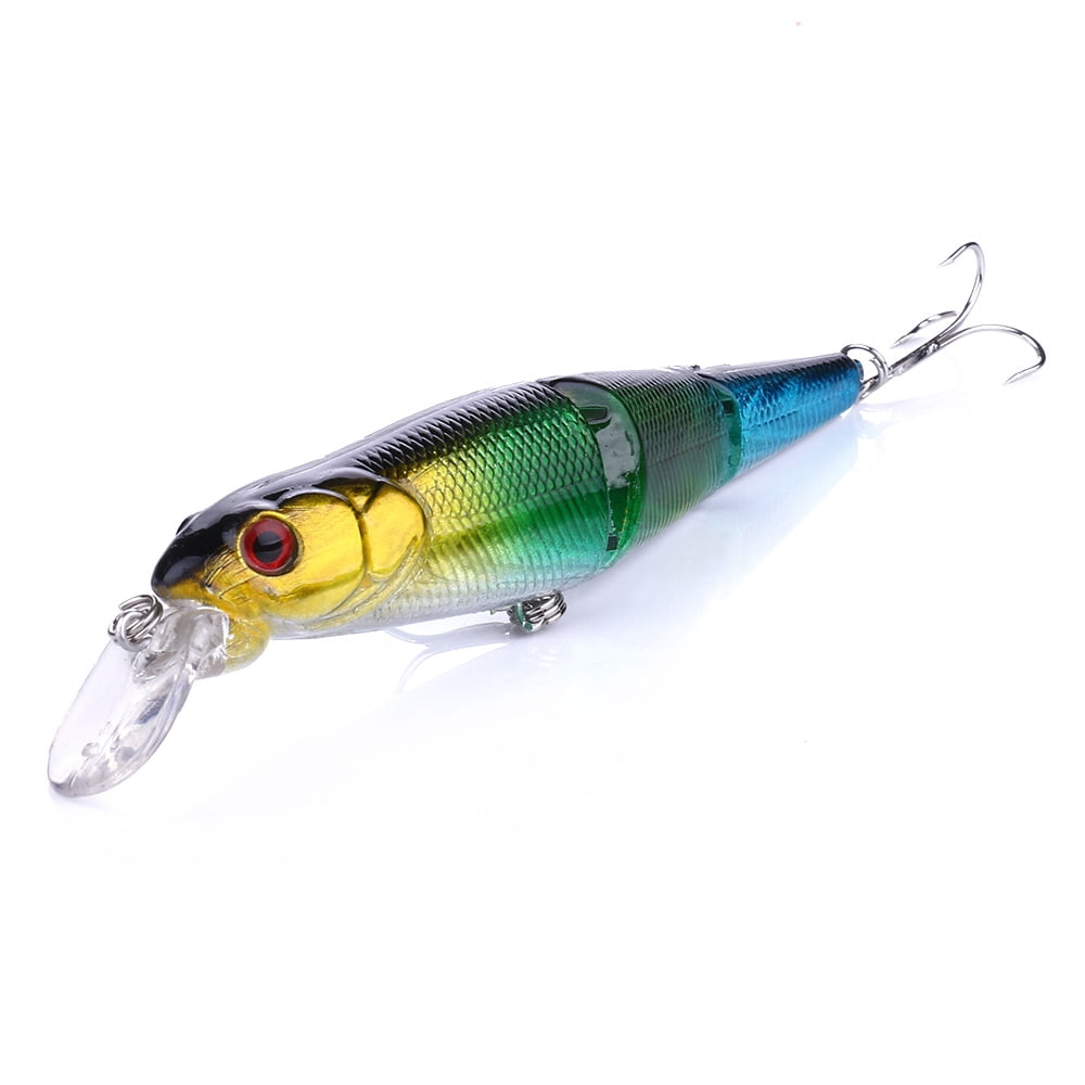 HENGJIA Fishing Lures 5pcs Multi Jointed Fish Fishing Kits Slow Sinking Lifelike Swimbait Freshwater and Saltwater for Trout Bass Lures, 4.92"/0.57oz