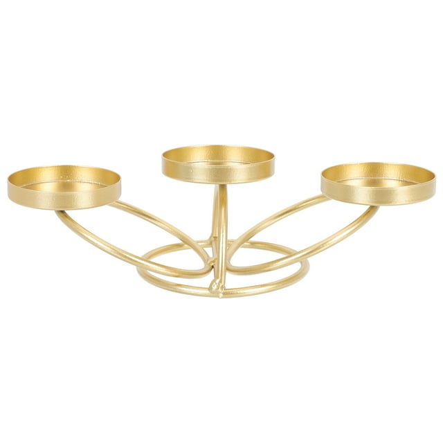Miangastore Candle Holder Storage Tray 1Pcs 7.7x3.1in Golden Iron