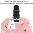 thumbnail image 4 of Square 2Pack PU Leather Rabbit Pink Cruise Luggage Tag with Privacy Cover and Name ID Tag for Travel Handbags Backpacks Luggage Tags, 4 of 6