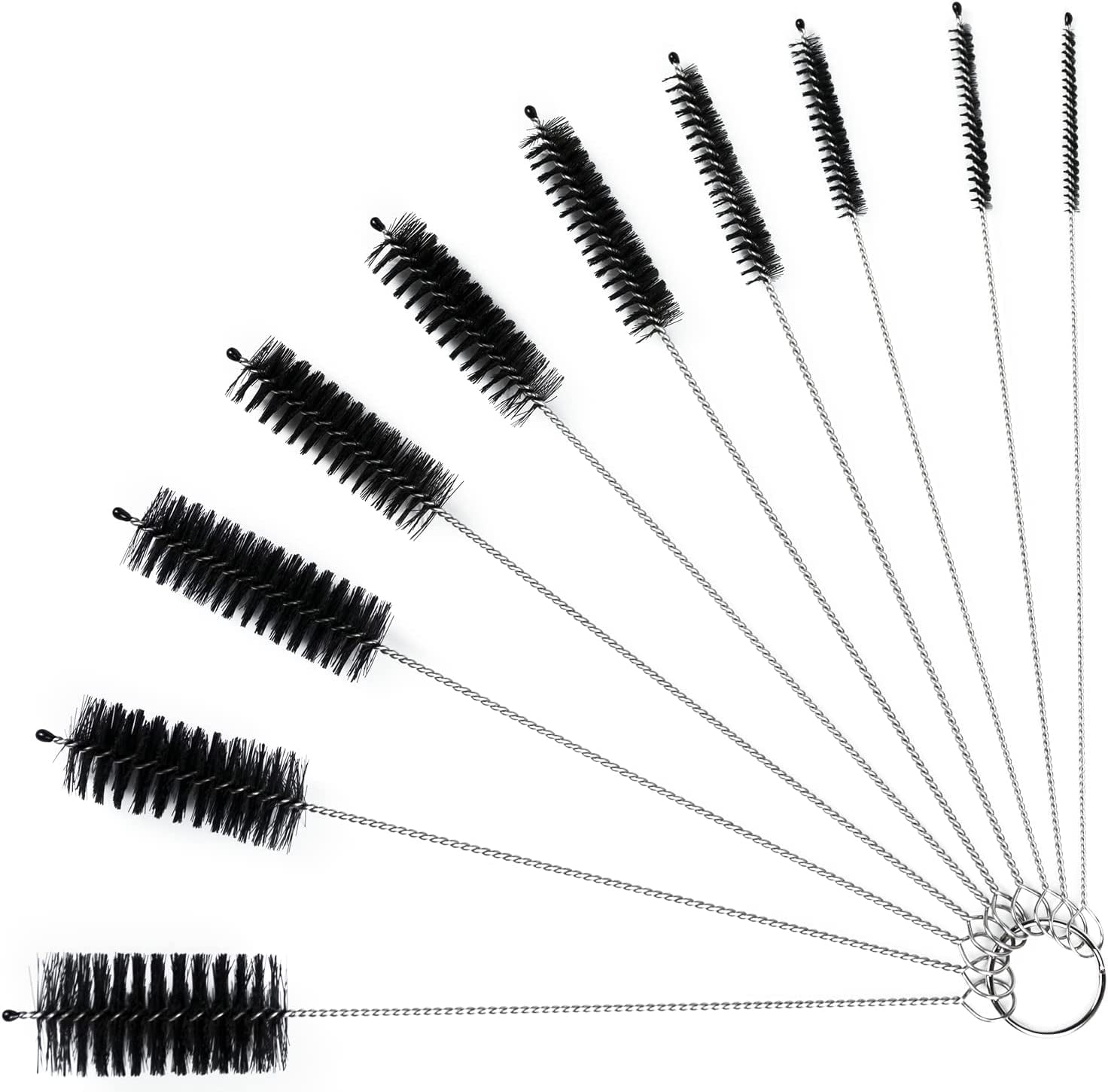 Straw Cleaner Brush Set, 8 Inch Long Cleaning Brush for Straws on Water