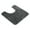 Dark Gray, variant on Microfiber Toilet Bath Mat U-Shaped Contour Shaggy Bathroom Rugs Non Slip Soft Bath Rug Absorbent Water for Bathroom Commode Washable