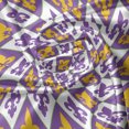 thumbnail image 7 of Ambesonne Fleur De Lis Valance & Curtain, Rhombus Vivid Royal, 55"x45", Purple Earth Yellow, 7 of 7