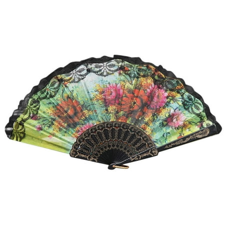 

labakihah chinese style lace hand held folding fan dance party wedding decor