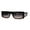 Black Tortoise Smoke, variant on Square Flat Top Narrow Rectangular Plastic 90s Sunglasses Black Tortoise Smoke