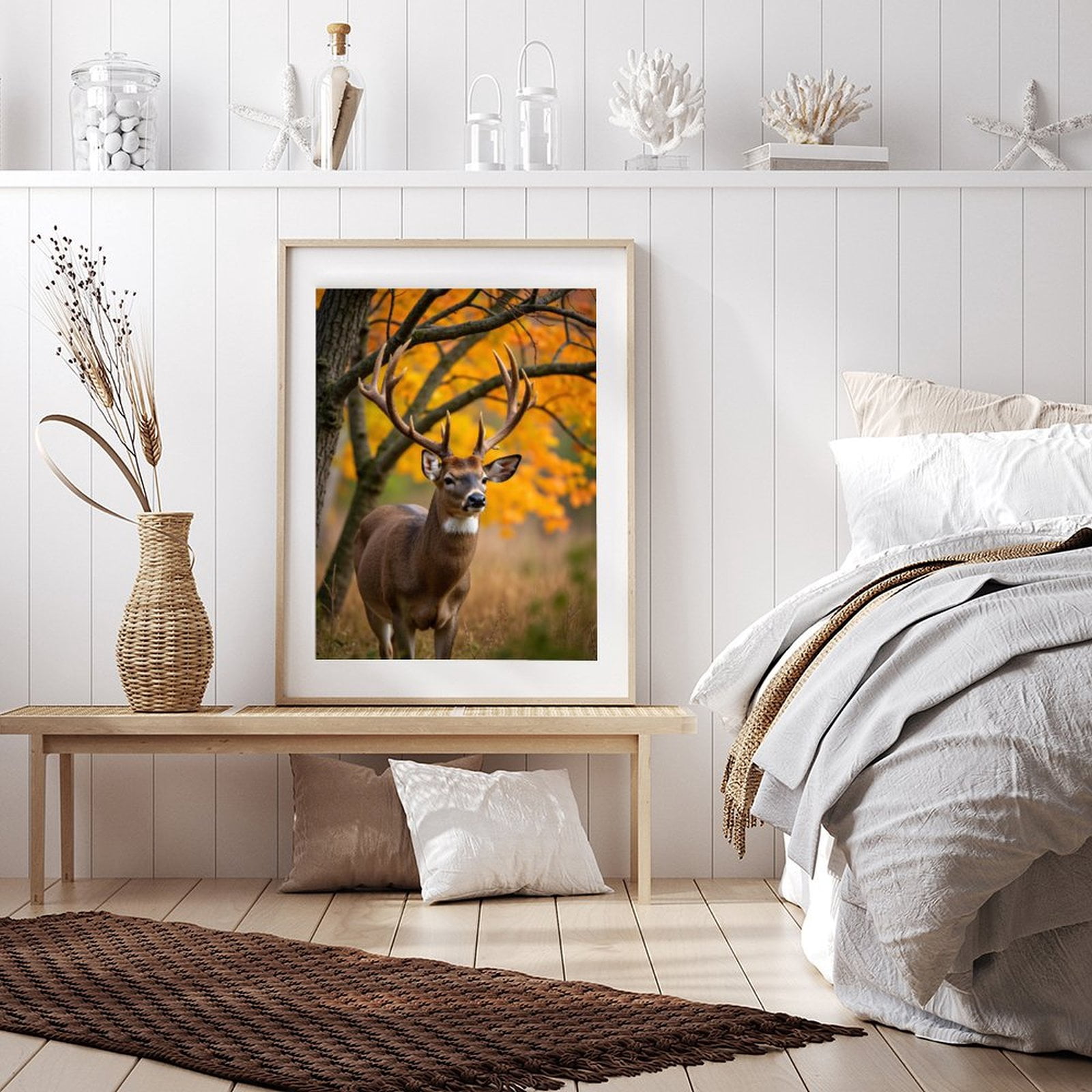 Diamond Art Kits for Adults - 5d Majestic Deer Autumn Colors Diamond Painting for Adults, Diamond Art for Adults Beginners, Diamond Painting Kits for Adults for Home Wall Decor