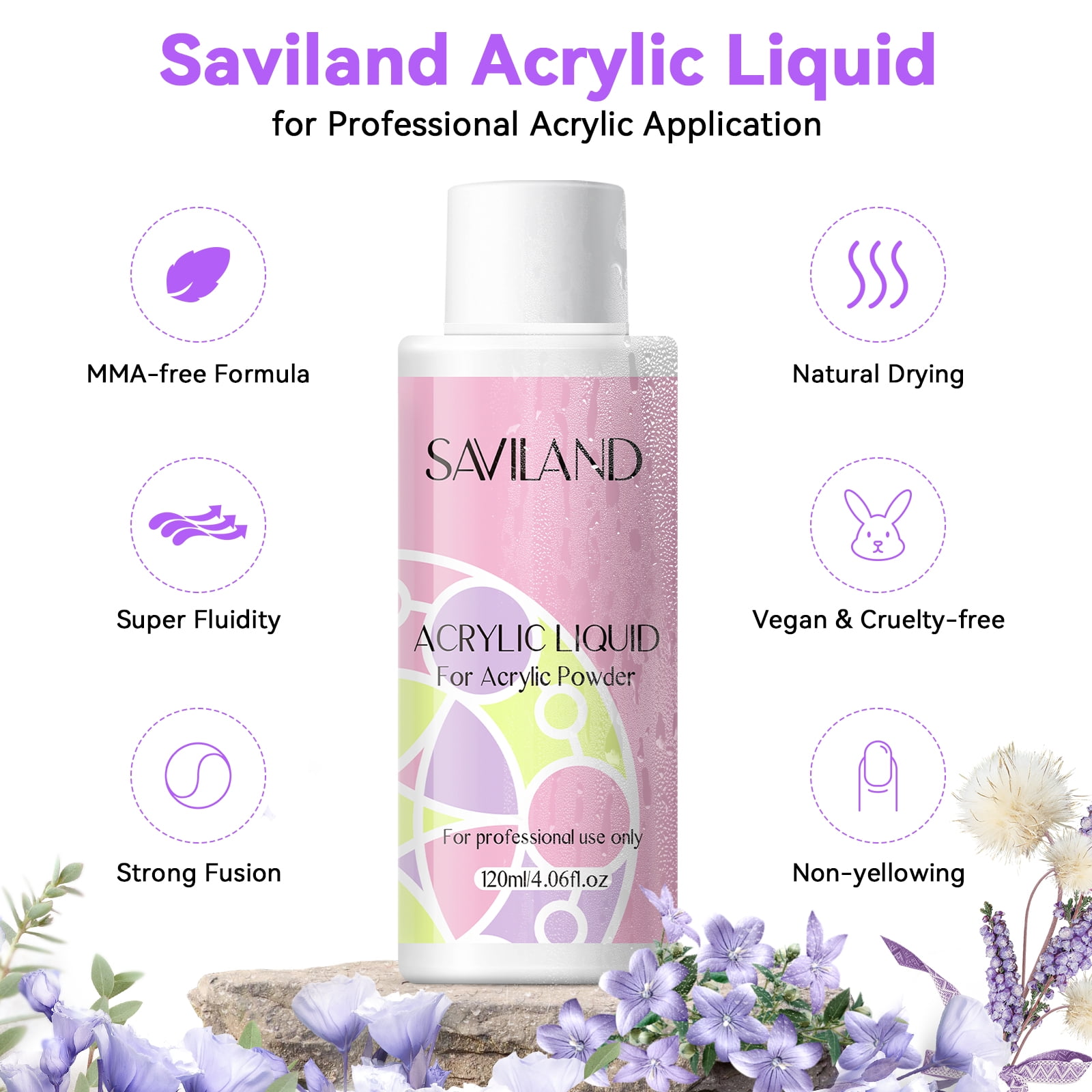 Saviland Acrylic Nail Kit with Nail Drill – Acrylic Powder And Liquid Set with Gel Nail Polish Nail Glue Gel Portable U V Light Nail Stuff Acrylic Nail Brush for Home DIY Salon Use