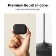 thumbnail image 4 of Ringke Silicone [Premium Liquid Silicone] for AirPods Pro 3rd Case, Soft Grip Slim Lightweight Shockproof Cover - Black, 4 of 11