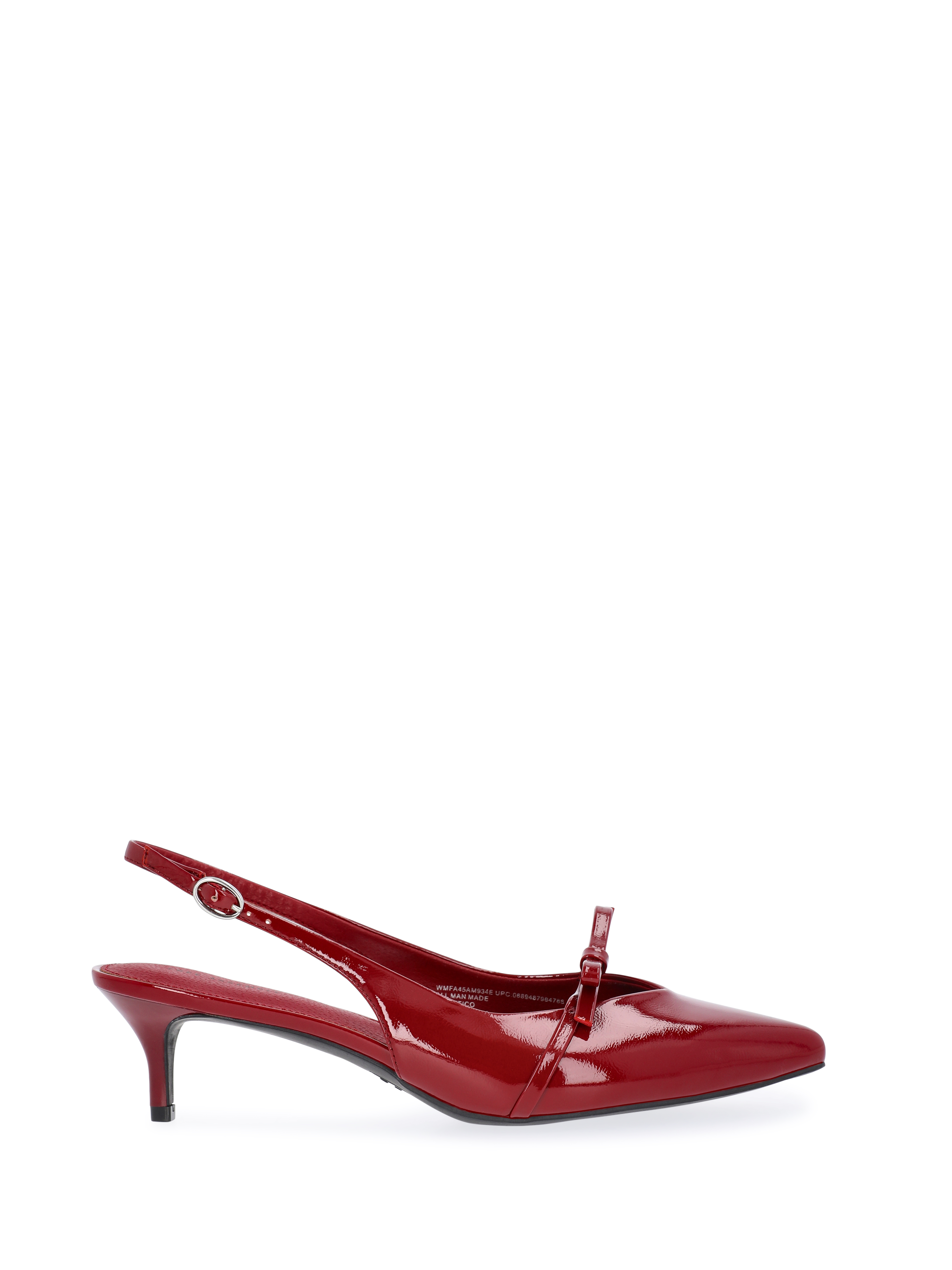 Free Assembly Women's Slingback Kitten Heel Shoes with Bow