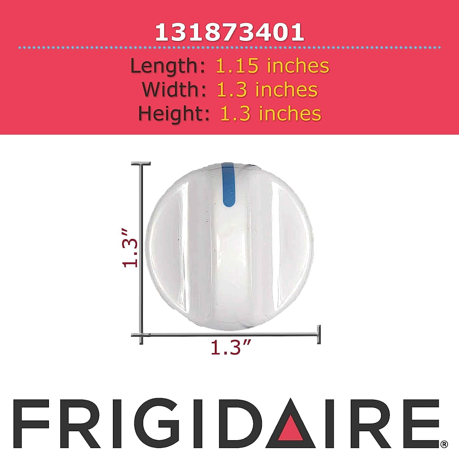 Genuine Frigidaire 131873401 Washer/Combo Selector Knob