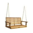 thumbnail image 5 of Wood Porch Swing In Color, For Outdoor Use, 49.50”w X 26.75”d 21.86”h, 800 Lbs Capacity, Slat Seat And Of Hue, 800lb Slatted Seat, Assembly Required, 5 of 6