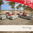 thumbnail image 2 of New Haven 7 Piece Outdoor Wicker Patio Furniture Set 07d, 2 of 7