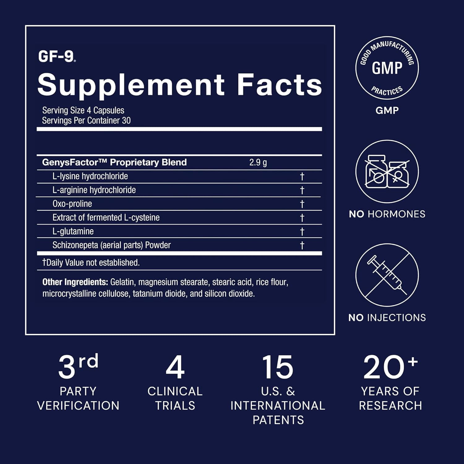 Novex Biotech GF-9 Supplement for Men, 120 Capsules, 30-Day Supply