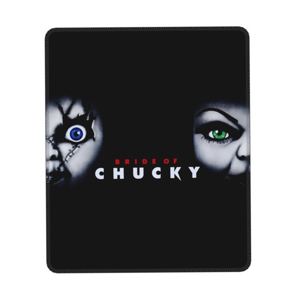 Alfombrilla de ratón de la novia de Chucky con borde cosido, cómodas alfombrillas con base de goma antideslizante, lavables a granel con tela de licra, para ordenadores y portátiles.