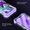 thumbnail image 4 of Casetego for Samsung Galaxy A15 5G Case,[2 Pack Screen Protector + 2 Pack Lens Protector]Heavy Duty Sturdy Shockproof Full Body Protection Rugged Case,Light Purple Butterfly, 4 of 7