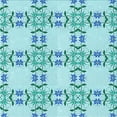 thumbnail image 1 of Ahgly Company Machine Washable Indoor Square Transitional Tron Blue Area Rugs, 6' Square, 1 of 7