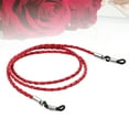 thumbnail image 3 of Zoyueyie Eyeglasses Holder Strap Cord Leather Eyeglasses String Holder Chain Necklace Glasses Cord Lanyard Eyeglass Retainer for Men Women Kids(Red), 3 of 6