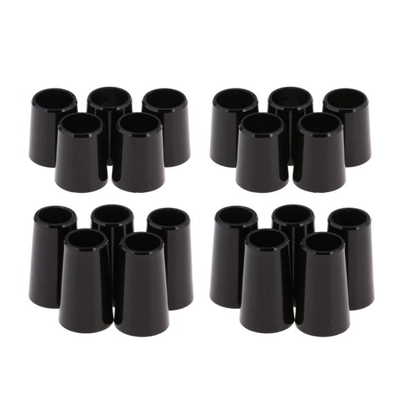 Luwecf 20 Count Black Golf Ferrule .370/.335 for Taper Tip Iron Shaft Adapter Ferrules