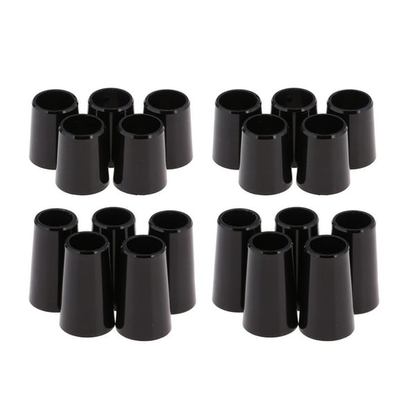 20 Count Black Golf Ferrule .370/.335 for Taper Shaft Adapter Ferrules