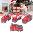 thumbnail image 1 of Fire Truck Model, 4Pcs High Simulation Gift Fire Truck Toy Set Easy To Play  for Kids for Home, 1 of 7