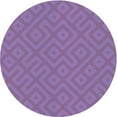 thumbnail image 1 of Ahgly Company Indoor Round Patterned Orchid Purple Area Rugs, 3' Round, 1 of 1