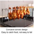 thumbnail image 4 of 2pcs Chicken Wing Leg, Stainless Steel Chicken Wing Leg Grill Rack Folding Barbecue Oven Roaster Stand, 4 of 7