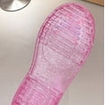thumbnail image 6 of SGMVNU Little Girls Jelly Sandals Closed Toe Soft Rubber Sole Water Beach Shoes Summer Mary Jane Kids Princess Dress Flat, Size 6.5-7 Years, Pink, 6 of 9