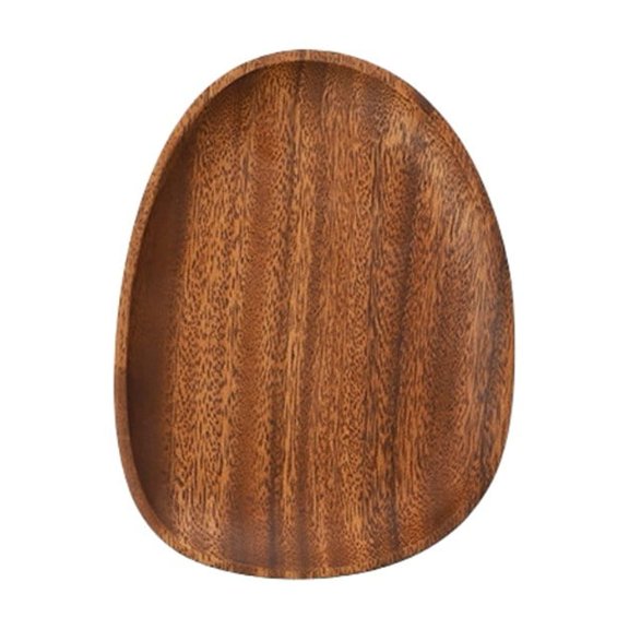 Oval Wooden Tray Dinner Plates Kitchen Tableware for Party Snacks Dried Fruits