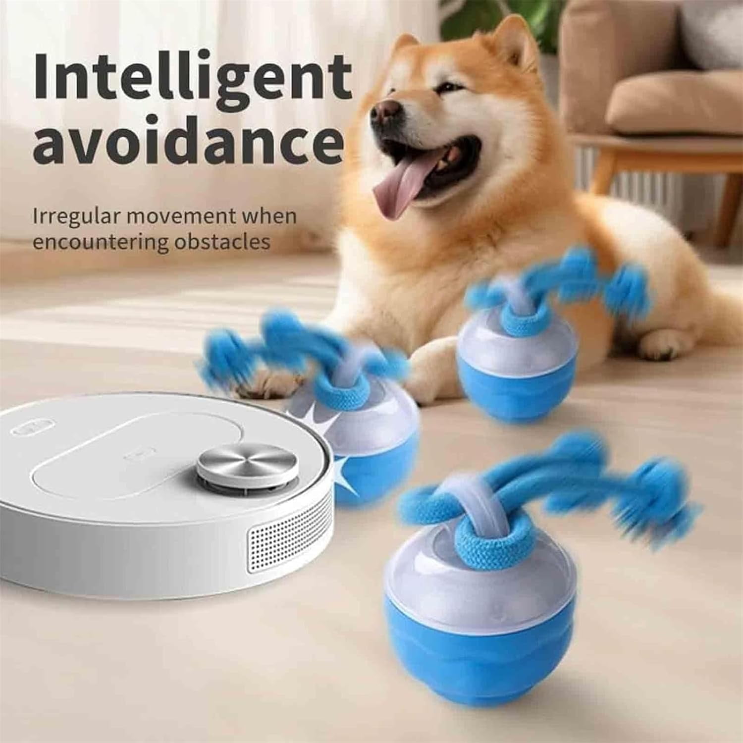 2026 New Interactive Smart Rolling Pet Ball – Motion-Activated Squeaky Chase Toy for Small, Medium & Large Dogs