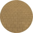 thumbnail image 1 of Ahgly Company Machine Washable Indoor Round Transitional Yellow Area Rugs, 5' Round, 1 of 7