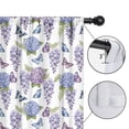 thumbnail image 4 of Pink Butterfly Flower Pattern Insulated Teens Curtains Set Of 2, Bedroom Essentials, Toddler Room Decor 42"x63", 4 of 5