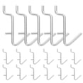 thumbnail image 1 of 20pcs Metal Pegboard Hooks Pegboard Key Tools Hangers Small Tools Utility Display Hooks, 1 of 8