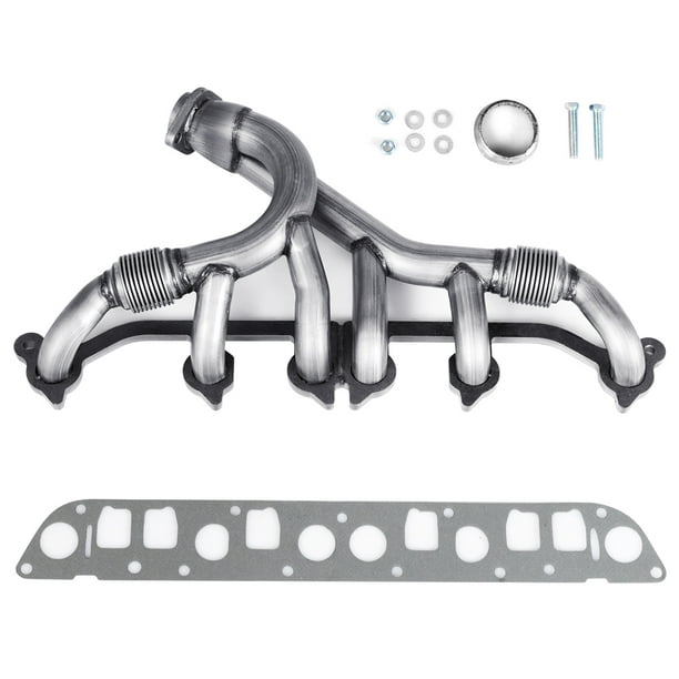 Costway Exhaust Manifold Kits Set Stainless Steel for Jeep Wrangler Grand Cherokee   