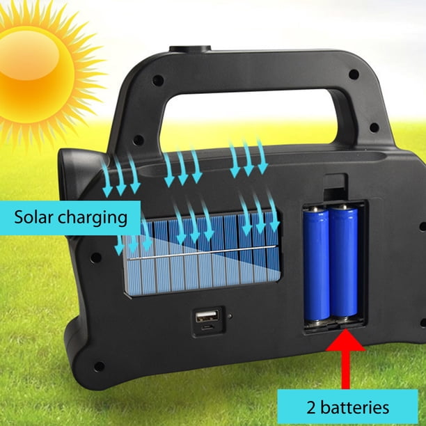 Luz de camping USB LED/COB Reflector impermeable Lámpara solar portátil (S) Verde Sywqhk Para Estrenar
