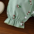 thumbnail image 5 of Kaprioy Baby Girl Summer Clothes Short Sleeve Bubble Romper Bow Shorts Jumpsuit Outfit 0 3 6 9 12 18 Months Girls Summer Clothes, 5 of 9