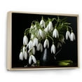 thumbnail image 2 of Designart "A Minimalist Still Life Featuring Snowdrops" Snowdrops Floater Framed Canvas Prints, 2 of 5