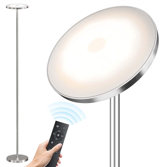 Lámpara de pie SUNMORY de 175 cm, 32 W, 3000 lm, regulable con control remoto