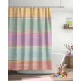 thumbnail image 4 of Easter Shower Curtain Spring Color Wooden Shower Curtains for Bathroom Decor Farmhouse Wood Plank Bath Curtains Sets for Spring Easter Bathroom Decor Fabric Waterproof Standard 72" X 72", 4 of 6